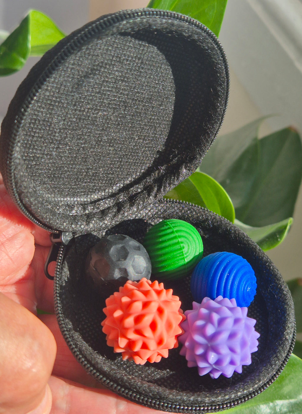 Spiky Sensory Balls with Case (Pack of 4)
