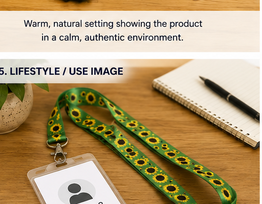 Sunflower Lanyard