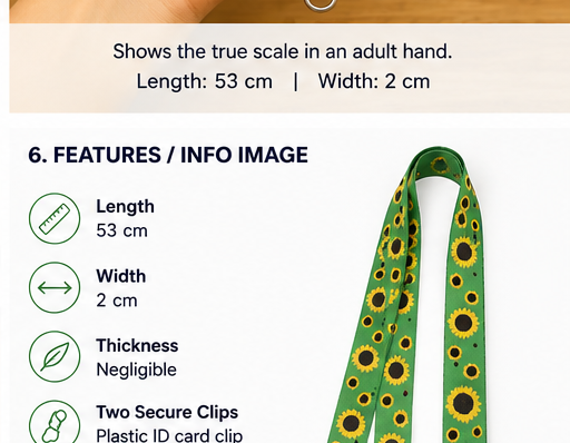 Sunflower Lanyard