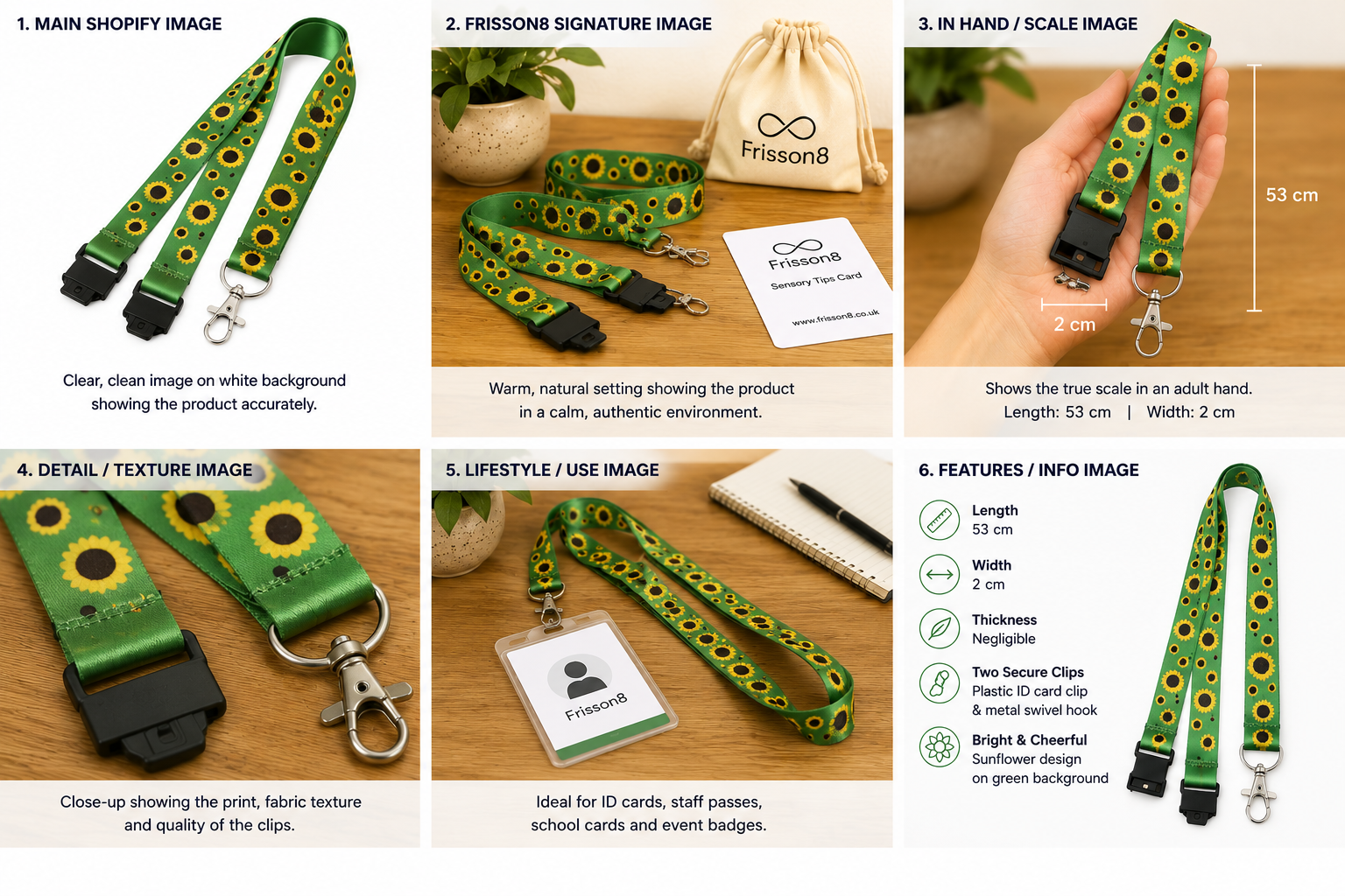 Sunflower Lanyard