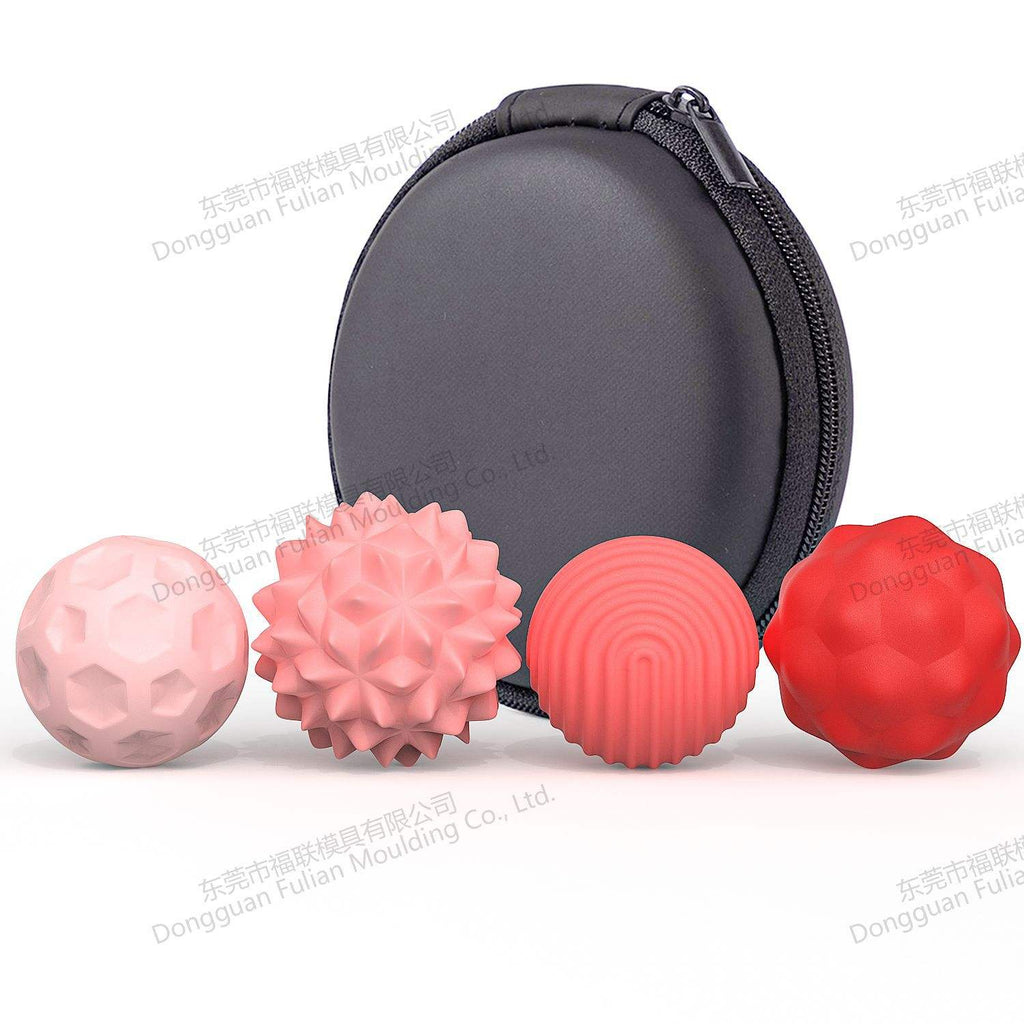 Spiky Sensory Balls with Case (Pack of 4)