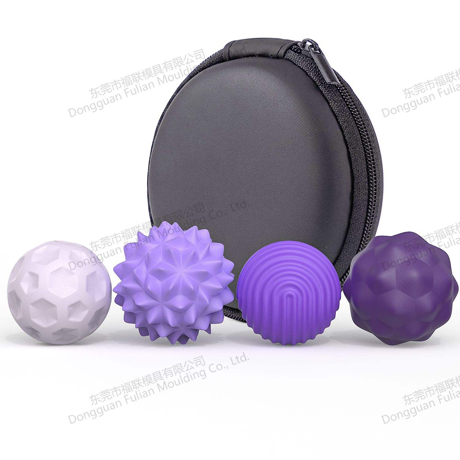 Spiky Sensory Balls with Case (Pack of 4)