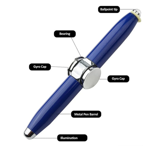 Ballpoint Spinning Pen with a LED Light