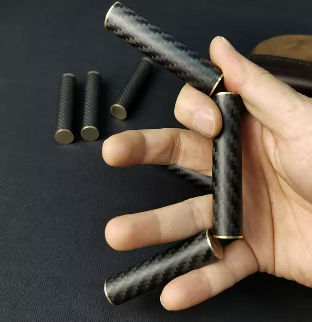 Fidget Spinner and Stress Relief For Adults, Magnetic, Metal, Carbon Fibre,Three-section Stick Rotating
