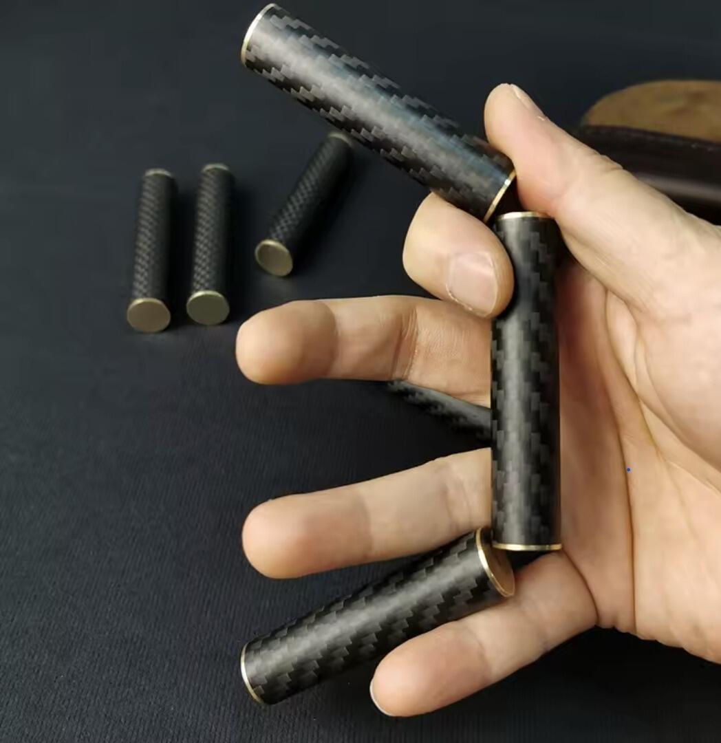 Fidget Spinner and Stress Relief For Adults, Magnetic, Metal, Carbon Fibre,Three-section Stick Rotating